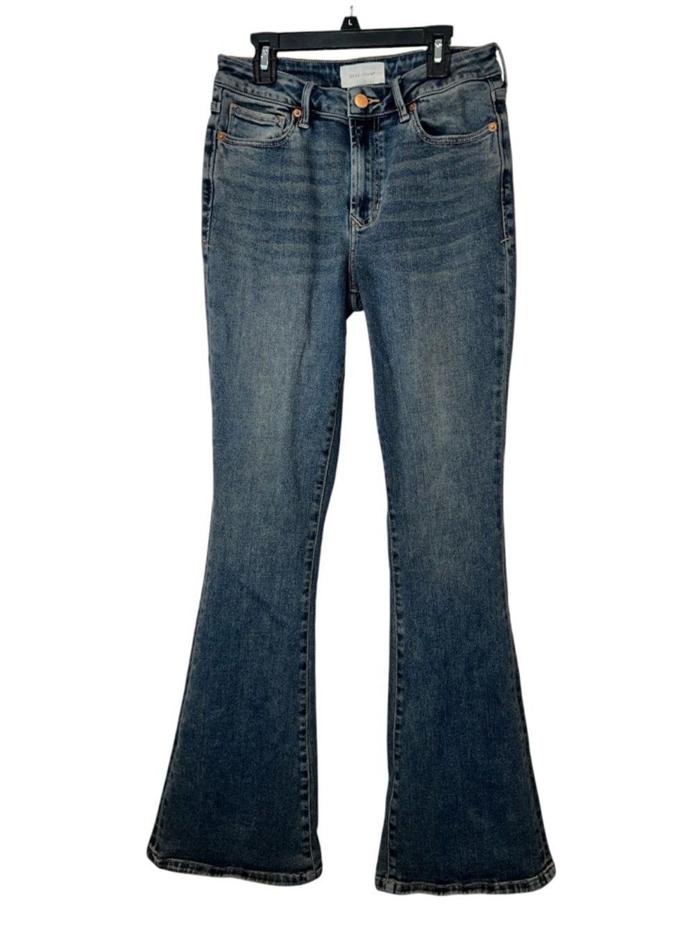 Dear John Rosa Flare Jeans Size 27 High Rise Stretch Denim Dark Wash - Picture 5 of 9